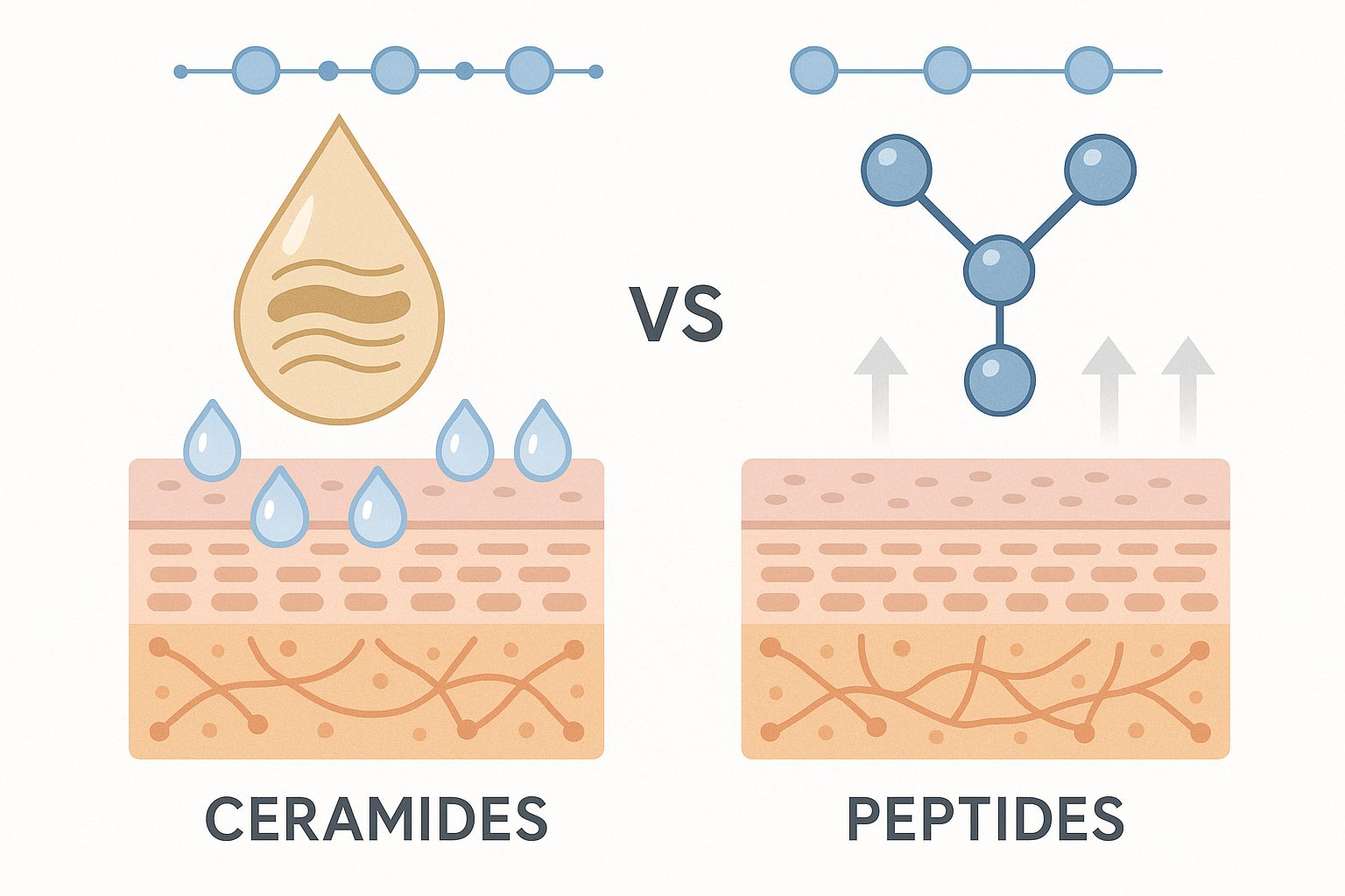 Ceramides vs Peptides in Menopause Skincare