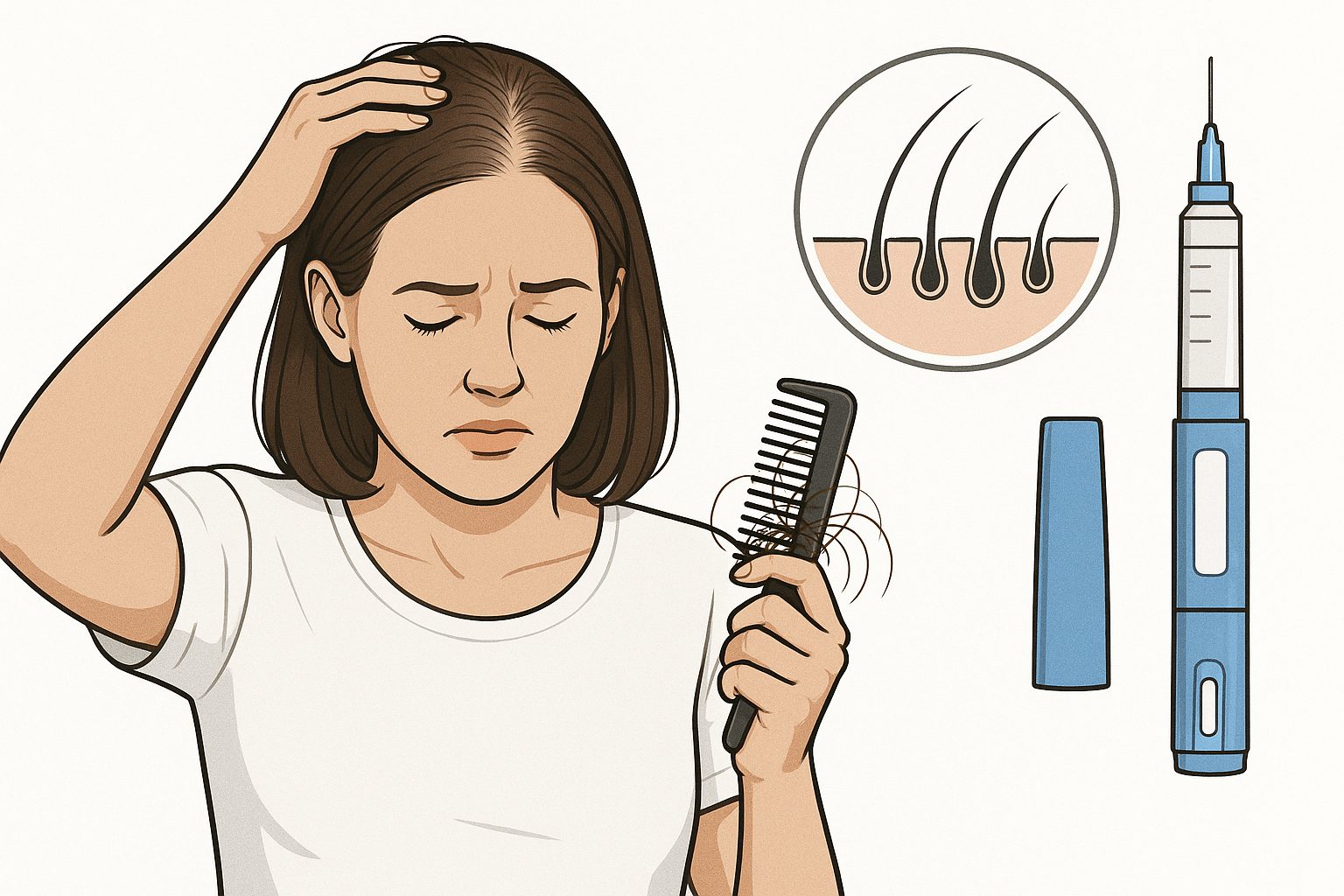 Hair Loss Support While on GLP-1 Meds