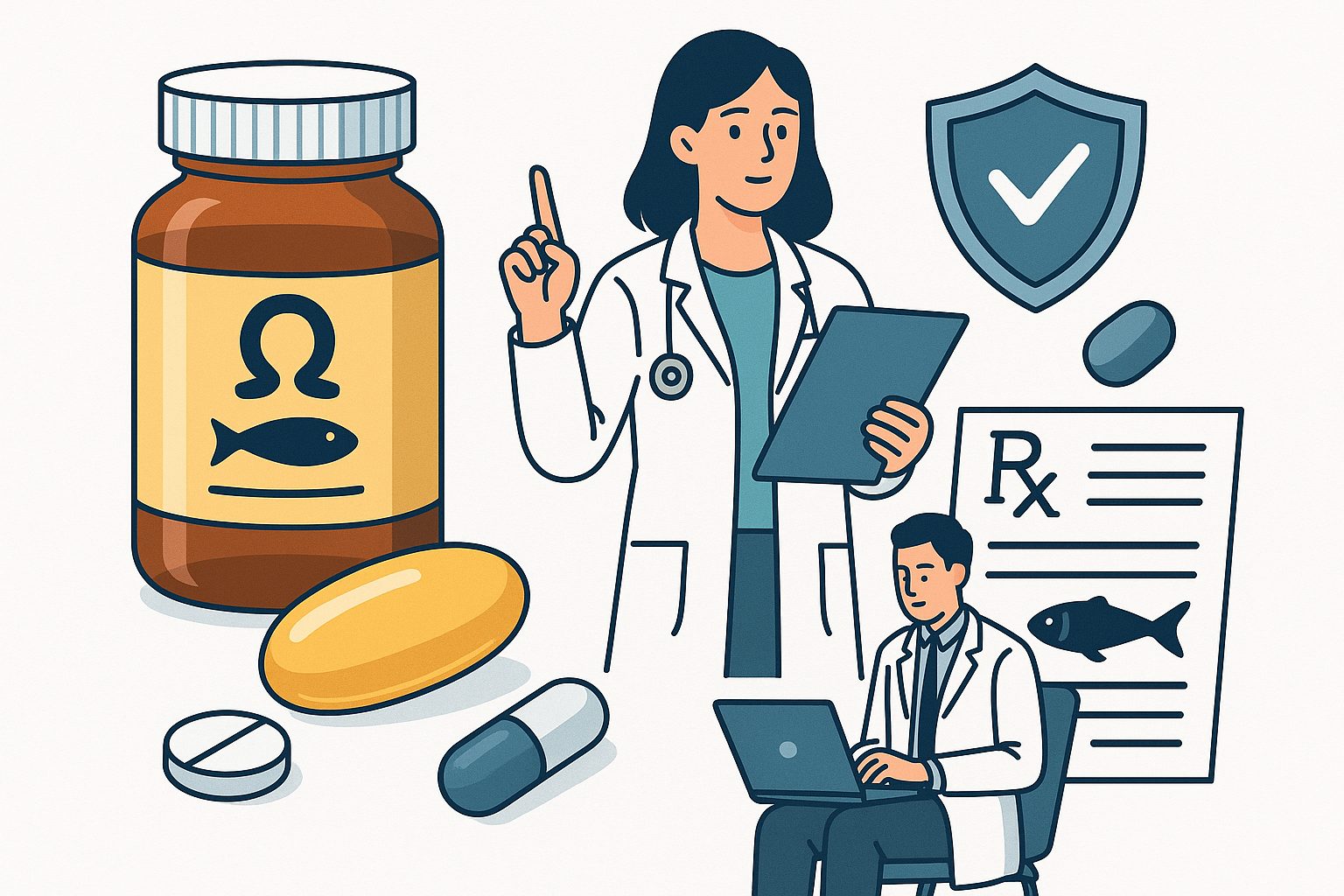 Omega-3 Dosing, Safety, and Drug Interactions