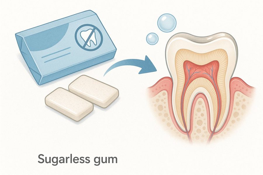 Sugarless Gum and Tooth Remineralization