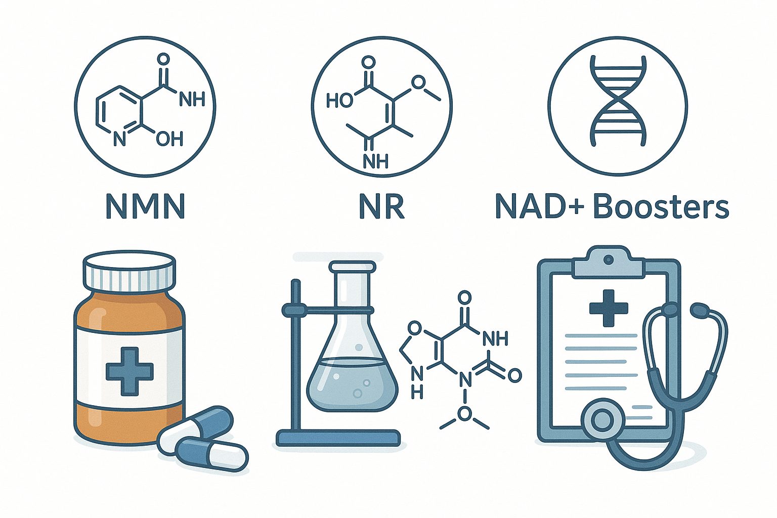 NMN vs NR vs NAD+ Boosters: Key Differences Explained