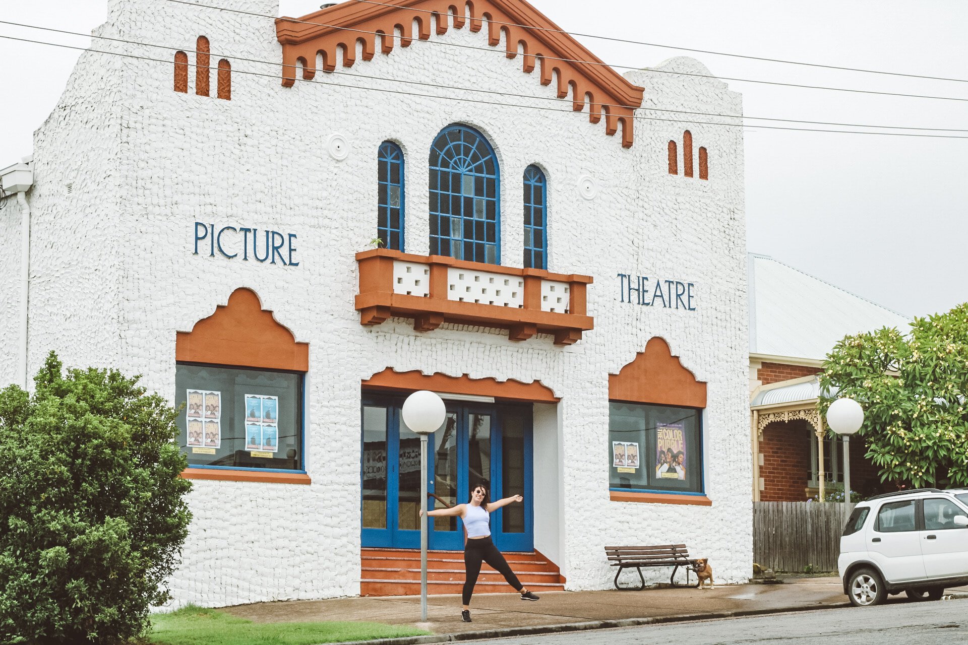Historic Picture Theatre in a rural town, showcasing classic architecture and vibrant community life.