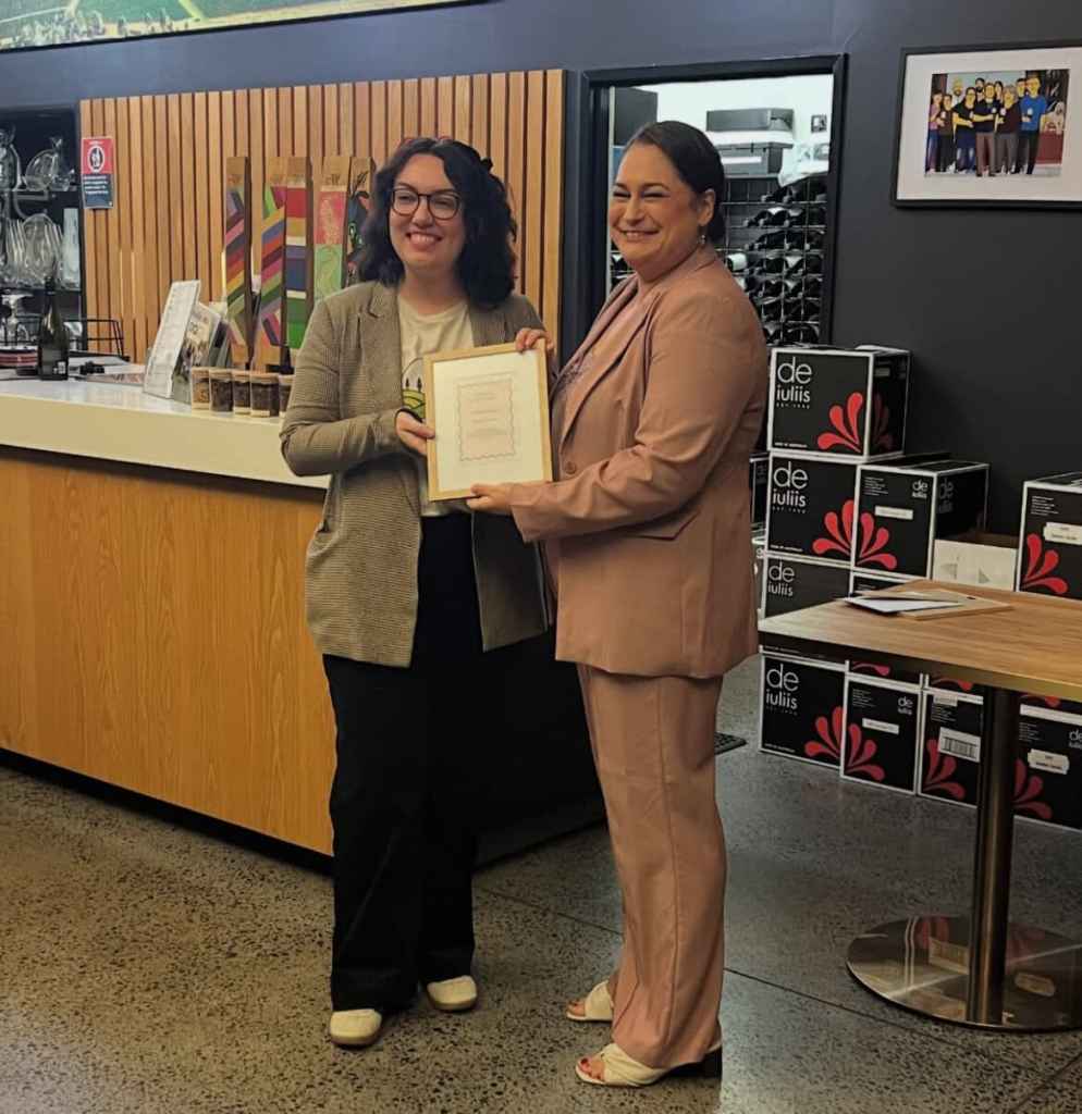 Purchase acknowledgment at Newy Tour Co. showcasing excellent customer service and professional staff.