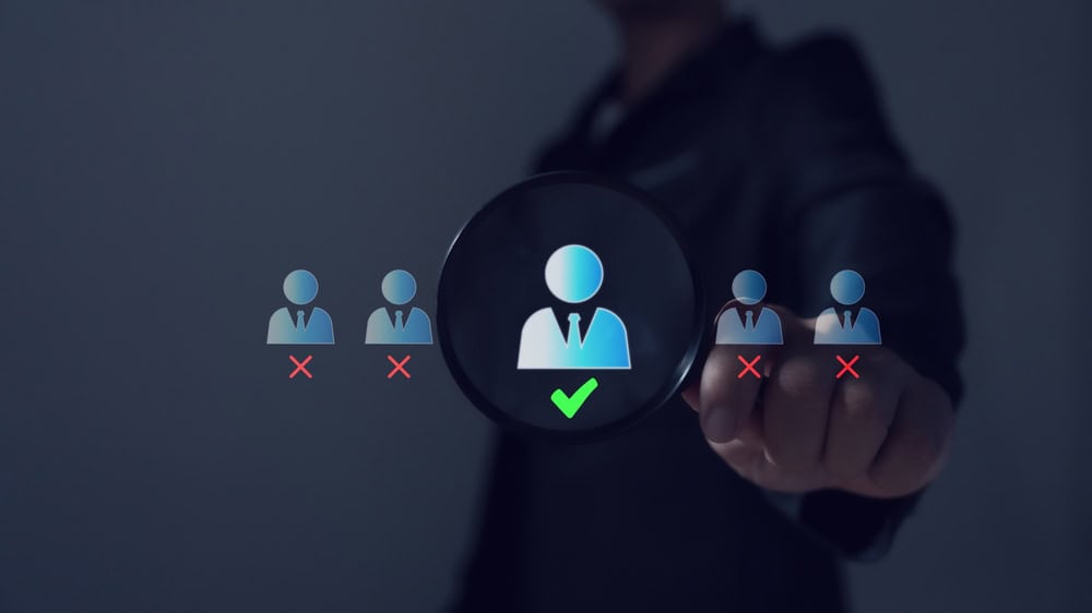 Selecting the perfect candidate from the pool with a touch of precision.