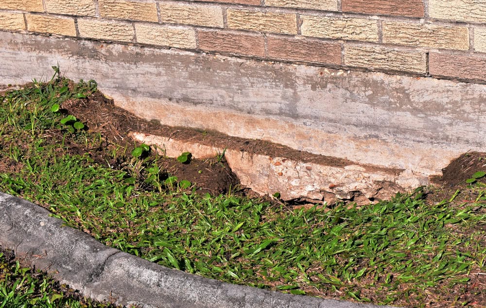 Foundation erosion exposed—warning signs of structural damage.