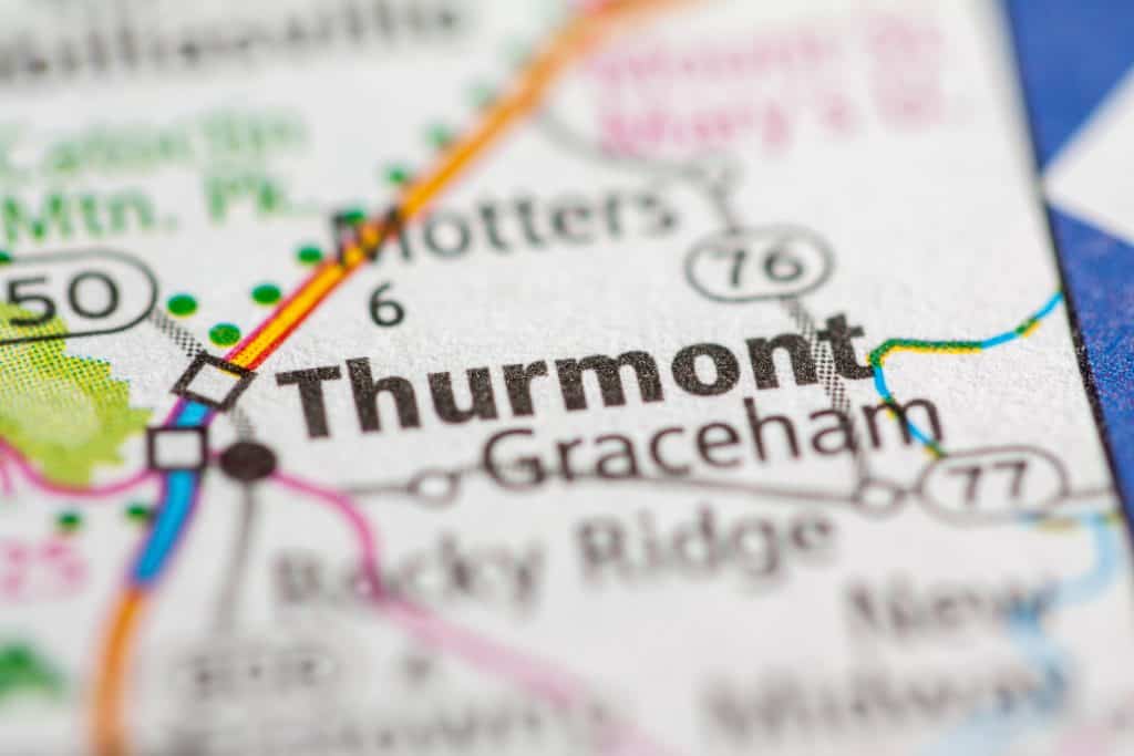 Thurmont, Maryland on Map