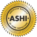 ASHI: American Society of Home Inspectors official certification seal.