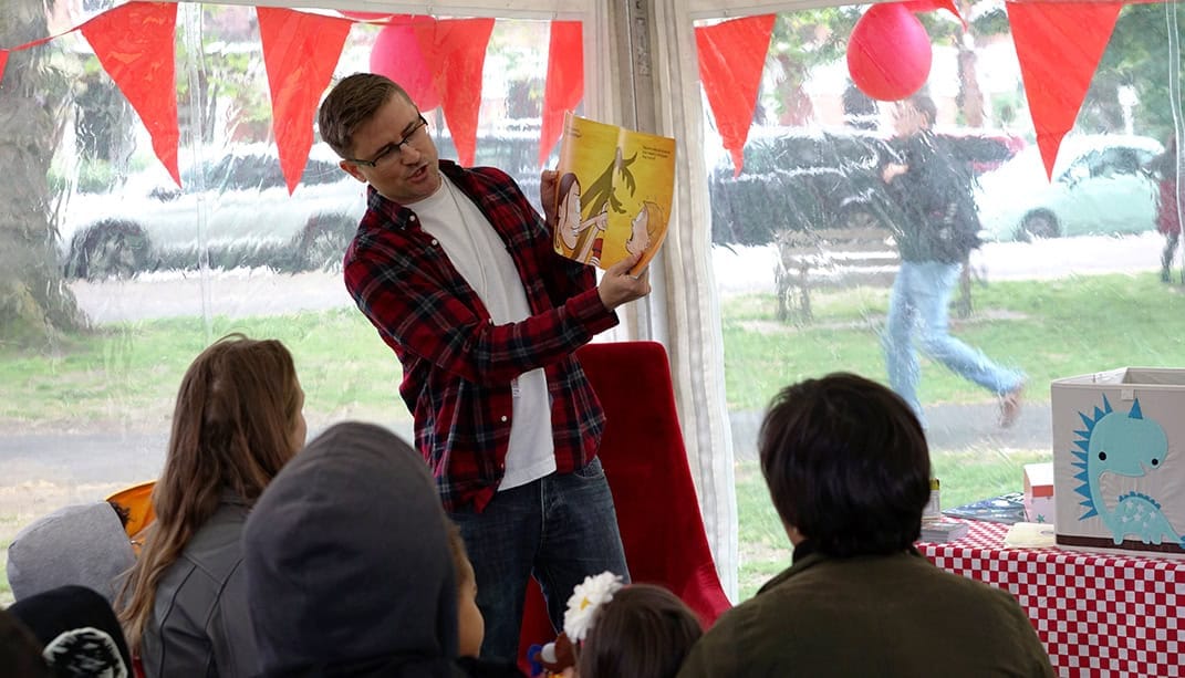 Nick Jones reading Sarah's Shadow