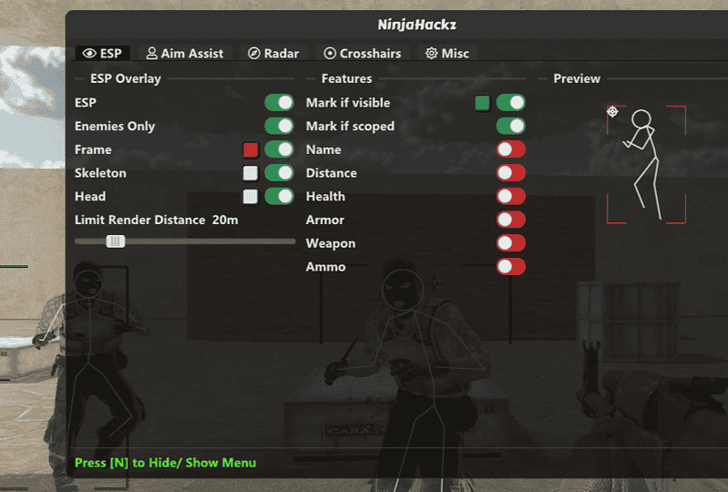 CS2 Wall-Hack Menu