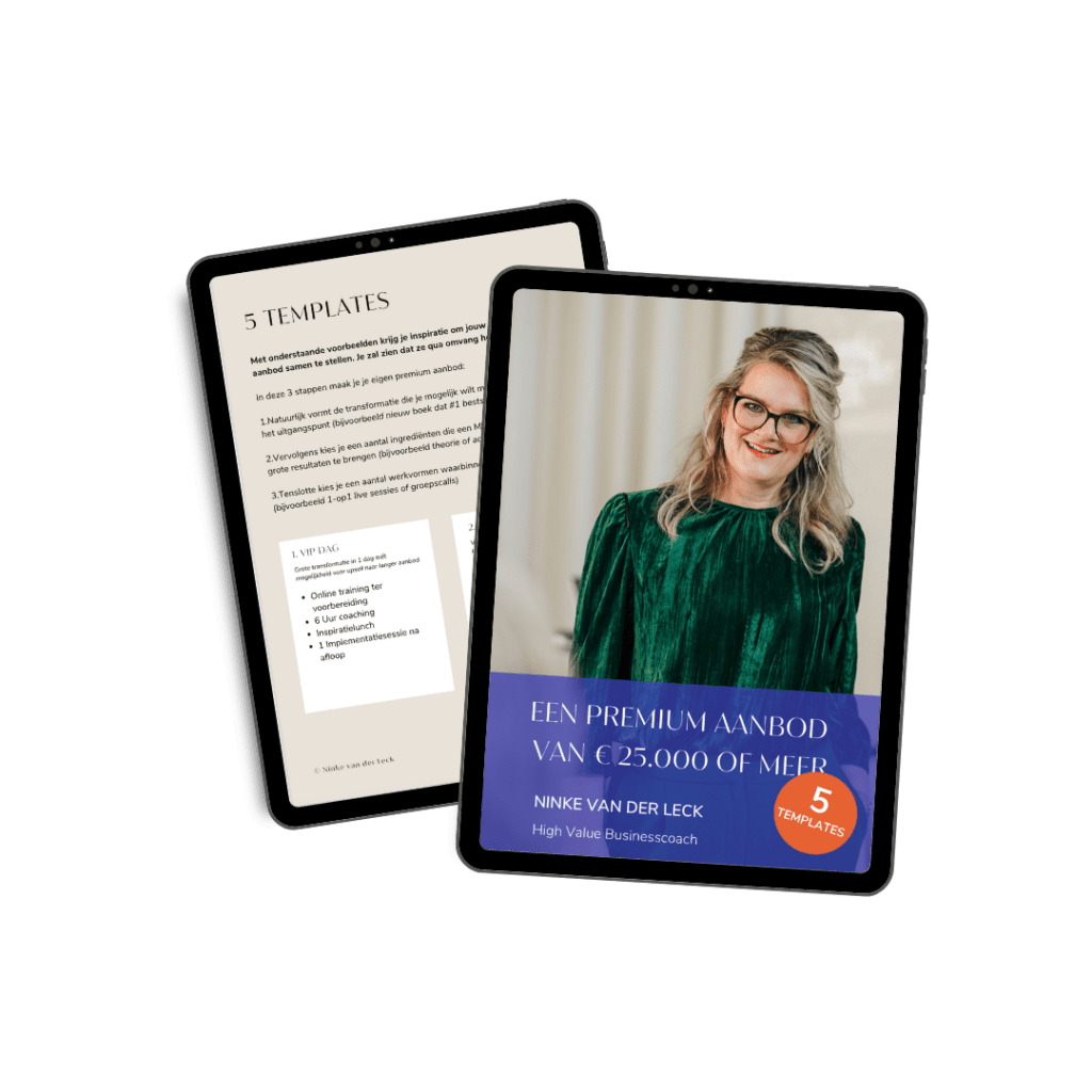 5 templates voor een premium aanbod