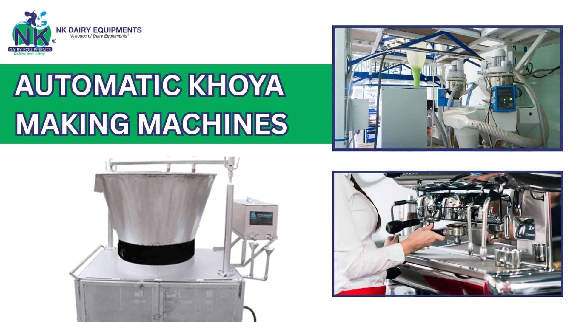 Automatic khoya making machines for dairy processing industry efficiently produce fresh khoya.