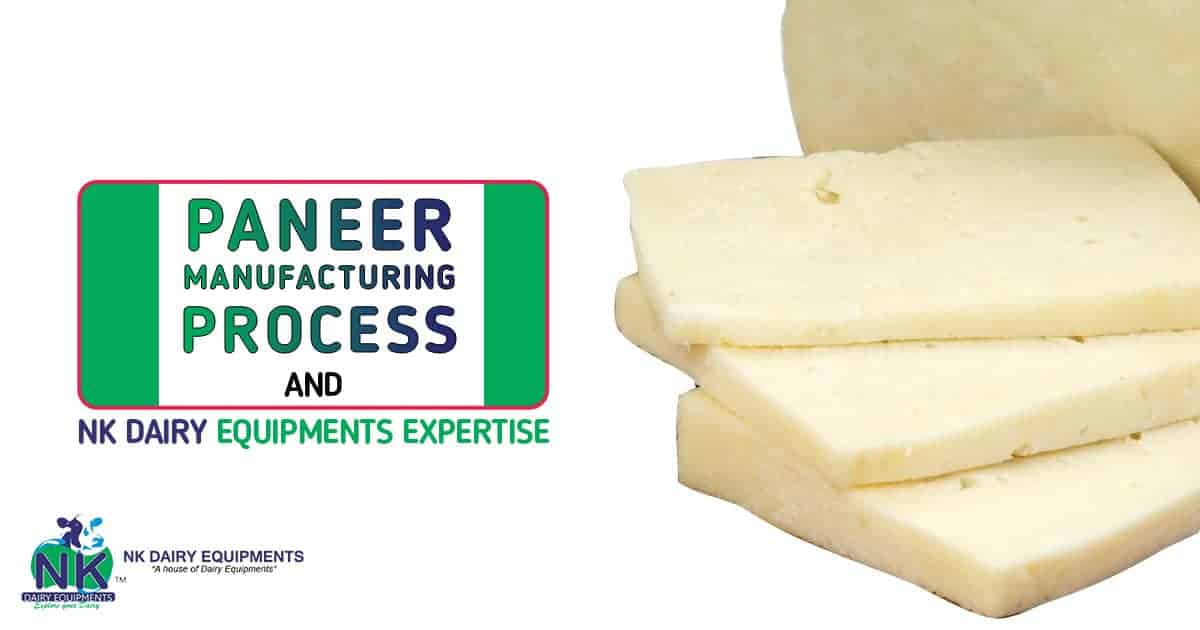 Paneer cheese with dairy equipment manufacturing process, NK Dairy Equipments.