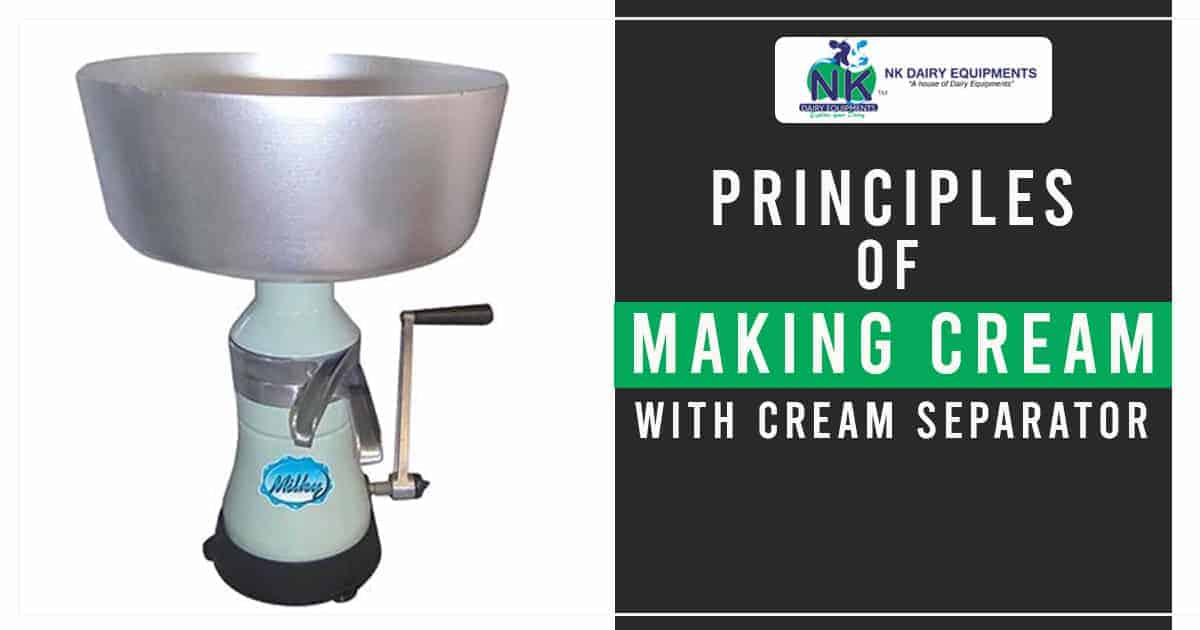 Cream separator machine for dairy industry, stainless steel dairy equipment for cream making, NK Dairy Equipments.