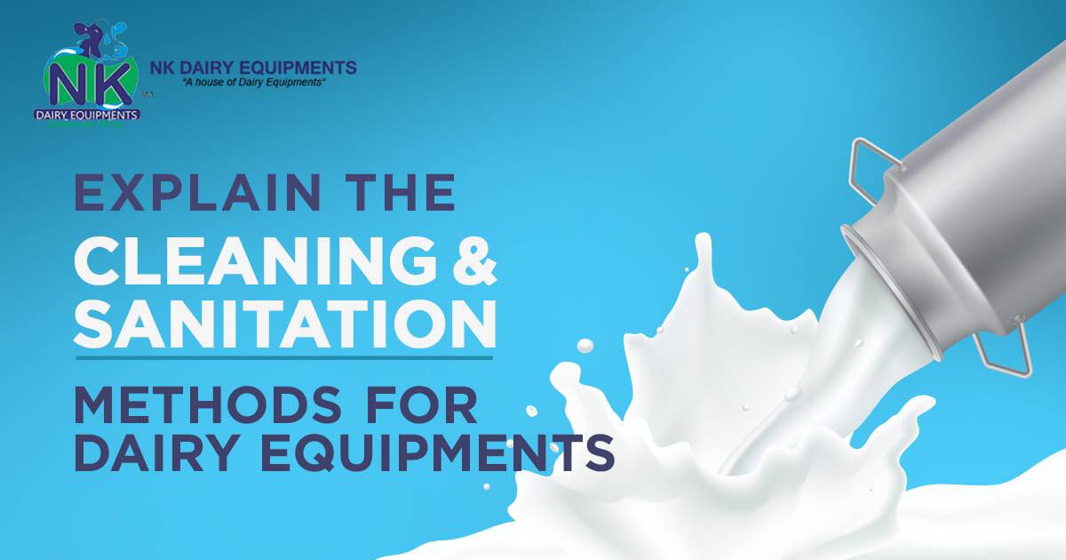 Cleaning and sanitation methods for dairy equipment.