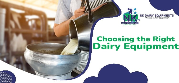 Milk transfer into metal bowl from dairy equipment at NK Dairy Equipments.