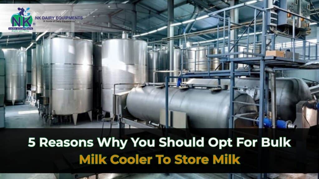 Bulk milk cooling tanks for dairy farms and processing plants.