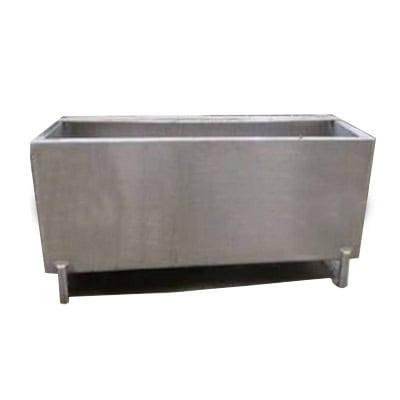 Stainless steel milk chillers for dairy farms and processing plants.