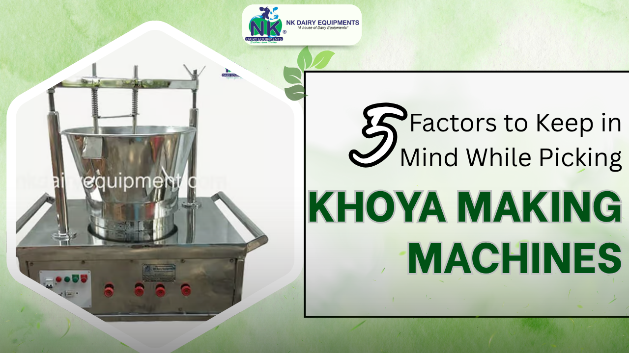 a stainless-steel khoya making machine from NK Dairy Equipments