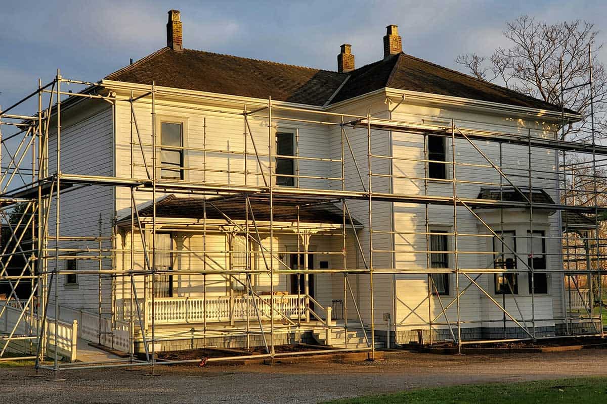 Scaffolding On House