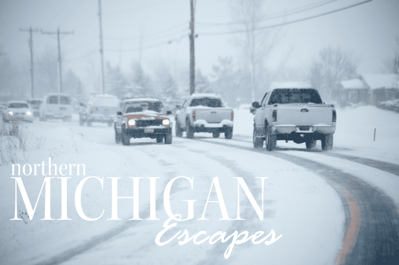 Driving To Northern Michigan In Winter