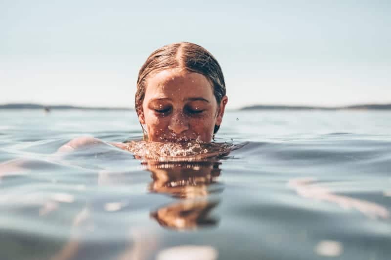 picture of a woman swimming