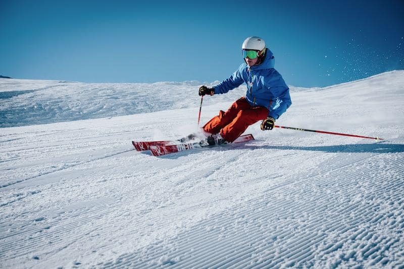 picture of someone skiing