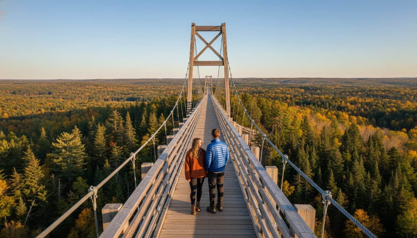 SkyBridge Michigan: The Ultimate Guide to the World’s Longest Timber-Towered Suspension Bridge