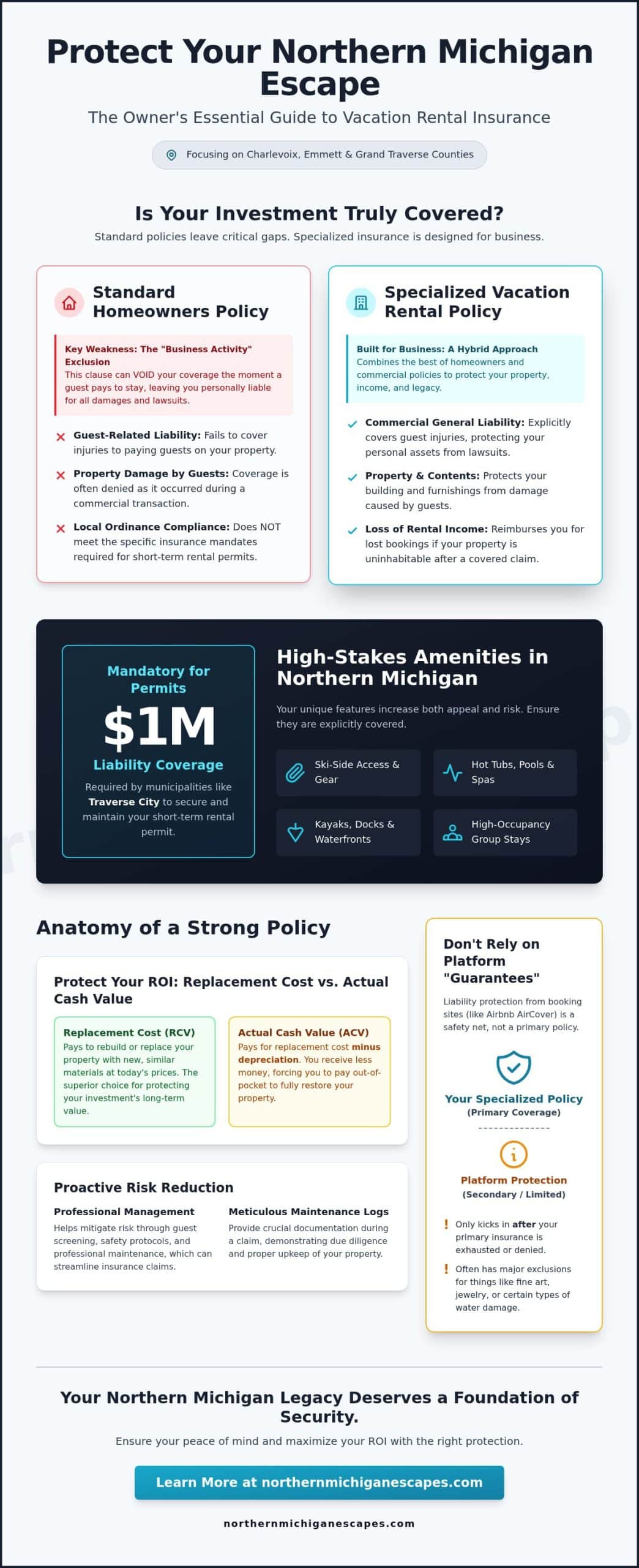 Vacation Rental Insurance Michigan: Protecting Your Up North Investment in 2026