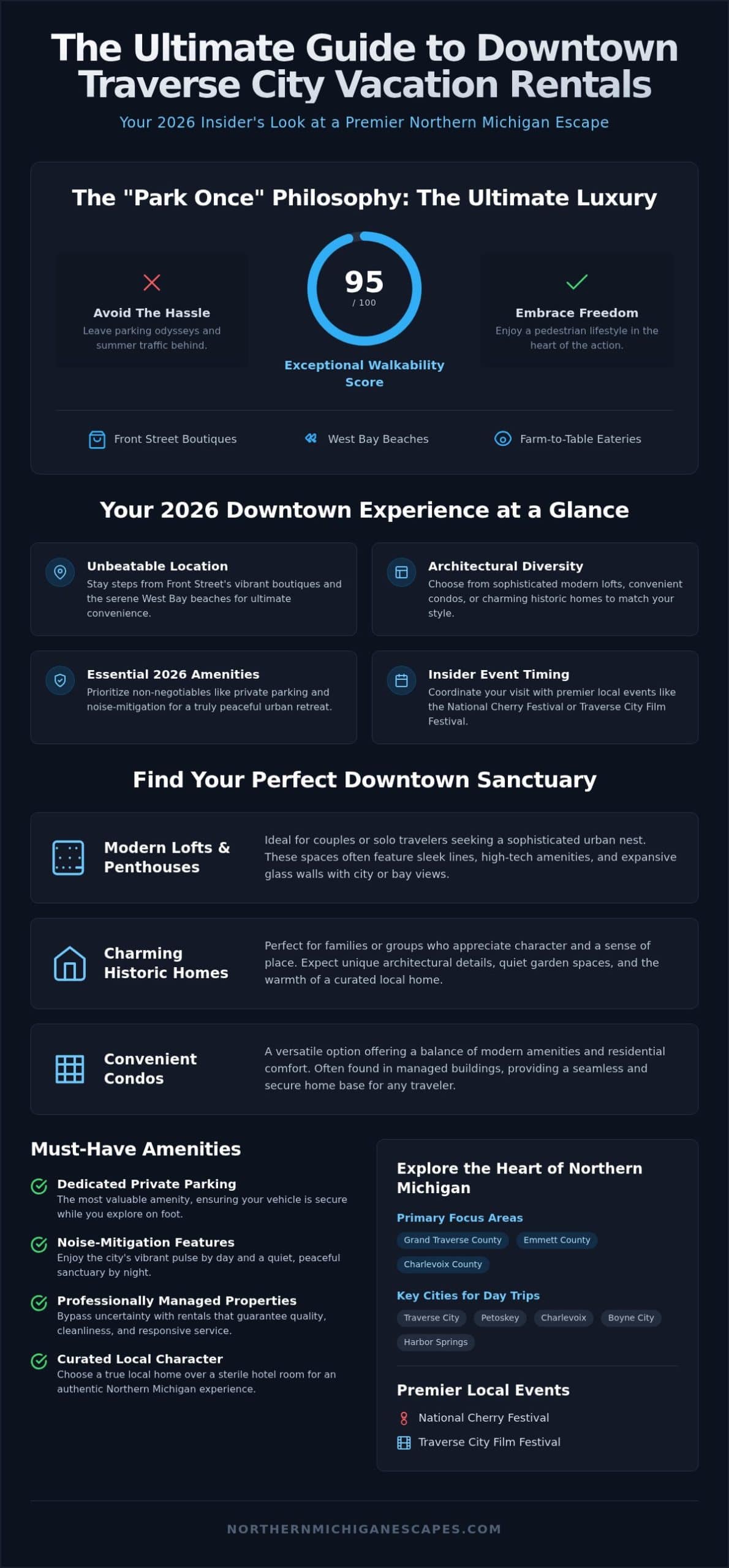 Downtown Traverse City Vacation Rentals: The Ultimate 2026 Guide to Urban Luxury