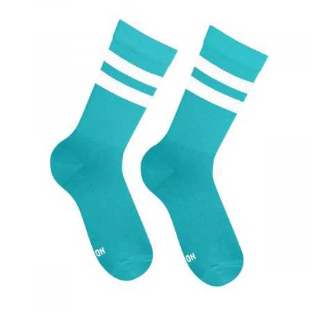 Dark Turquoise Essential (white stripes) шкарпетки NOSKAR