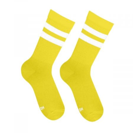 Yellow Essential (white stripes) шкарпетки NOSKAR