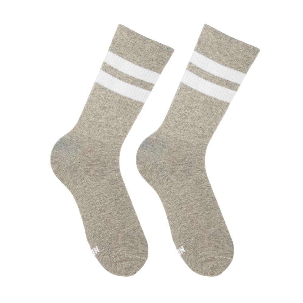 Gray Melange Essential (white stripes) шкарпетки NOSKAR