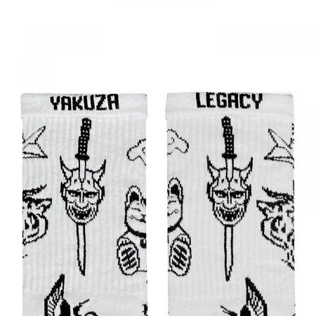 Yakuza Tattoo White шкарпетки NOSKAR