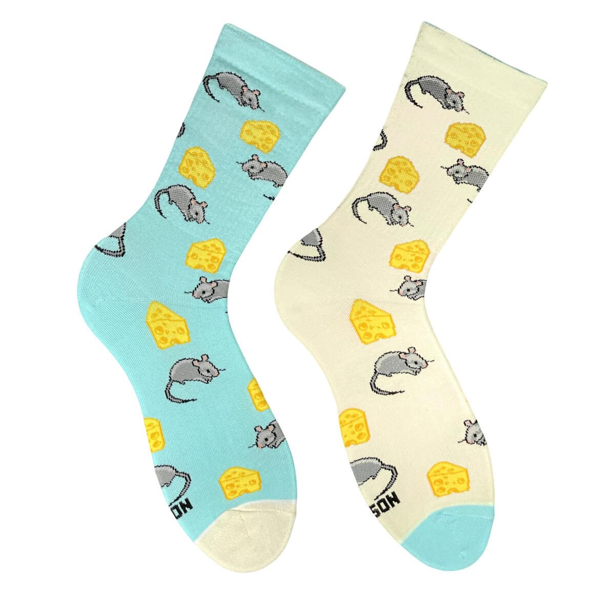 Mouse & Cheese blue шкарпетки NOSKAR