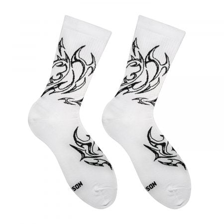 Tribal Tattoo White шкарпетки NOSKAR