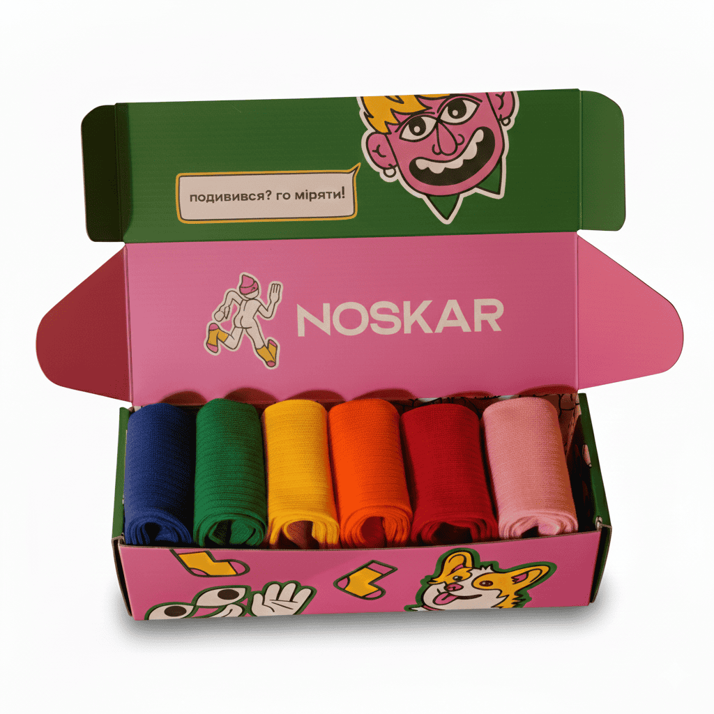 Подарунок “Color Essentials” шкарпетки NOSKAR
