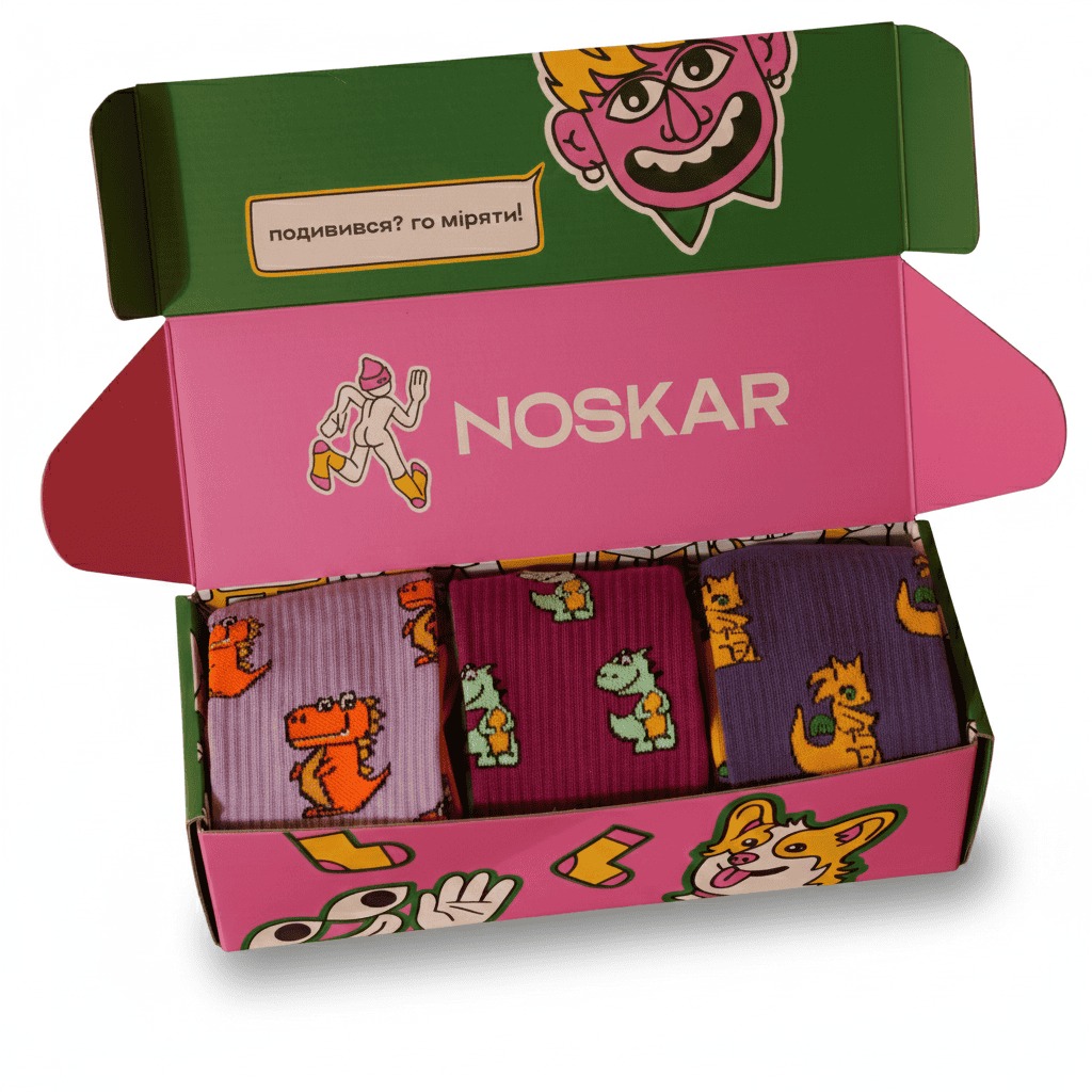 Подарунок “Драконячий” шкарпетки NOSKAR