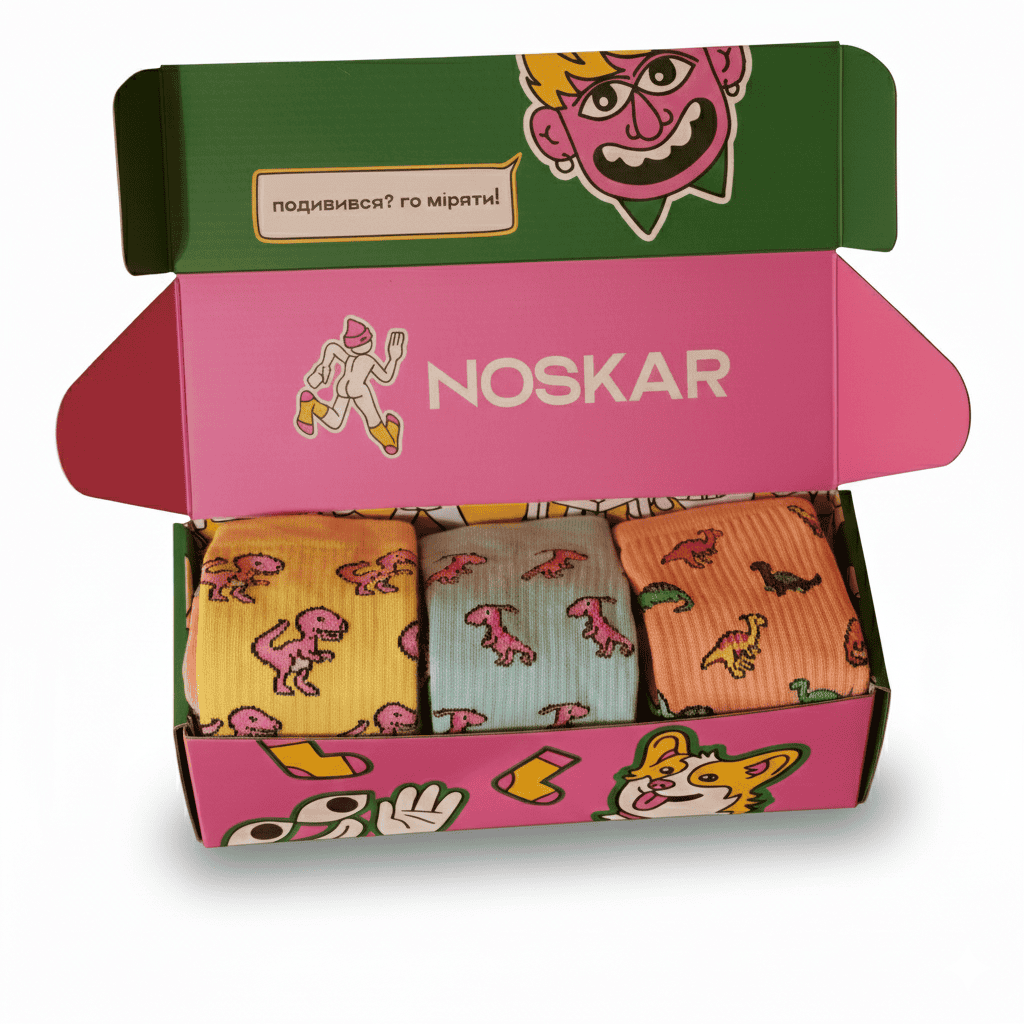Подарунок “Dino” шкарпетки NOSKAR