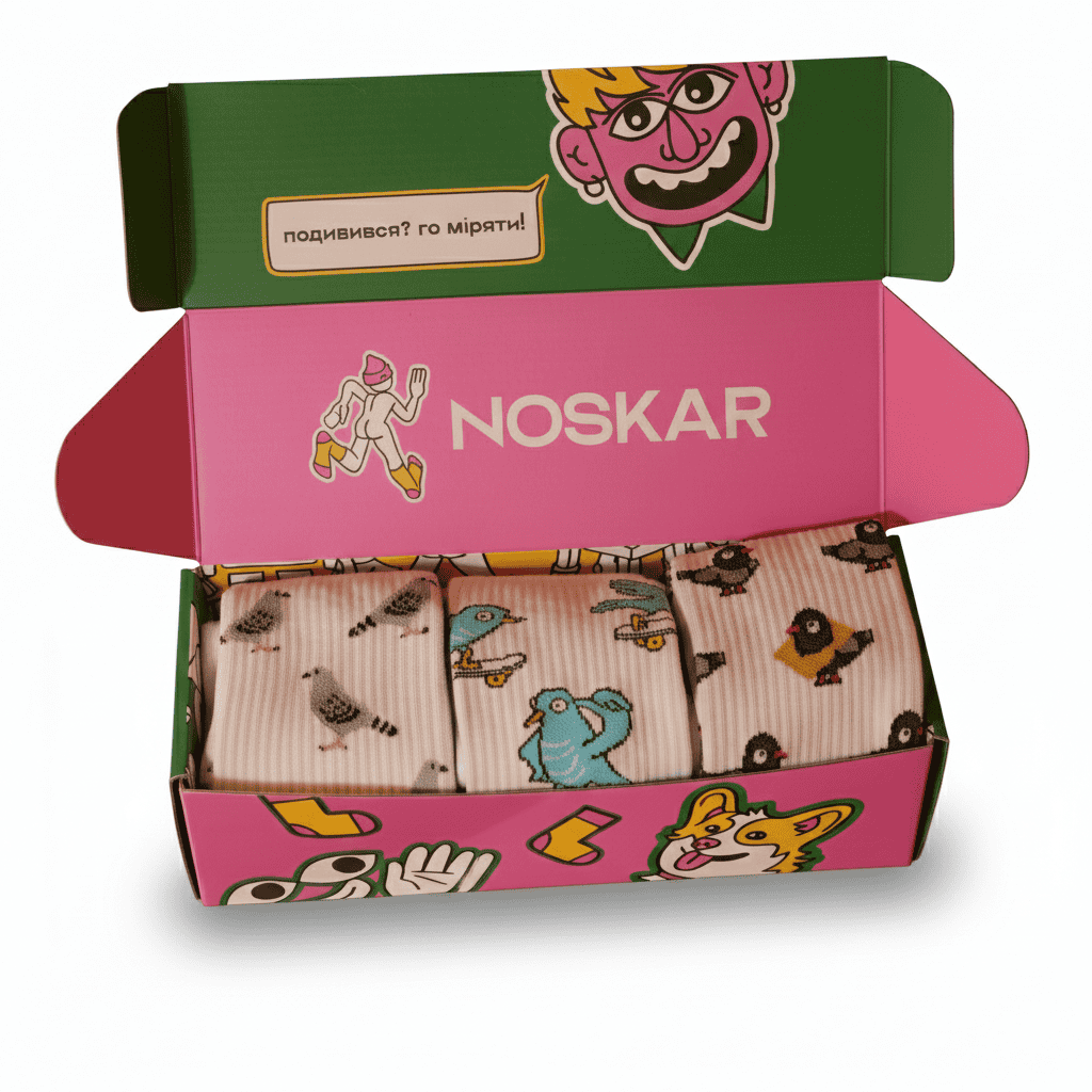 Подарунок “Курлик” шкарпетки NOSKAR