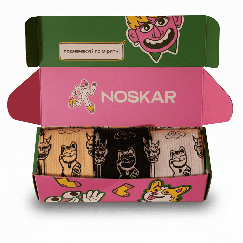 Подарунок “Yakuza Tattoo” шкарпетки NOSKAR