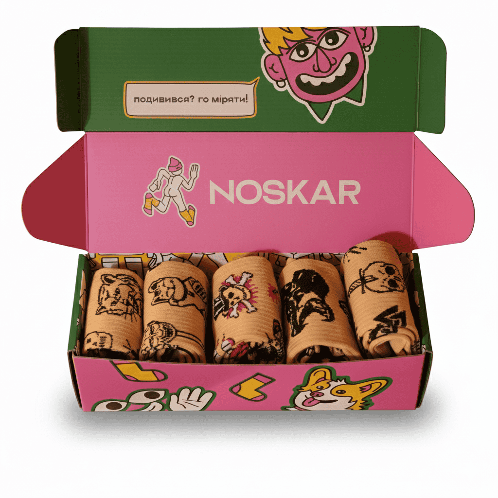 Подарунок “Tattoo MAX” шкарпетки NOSKAR