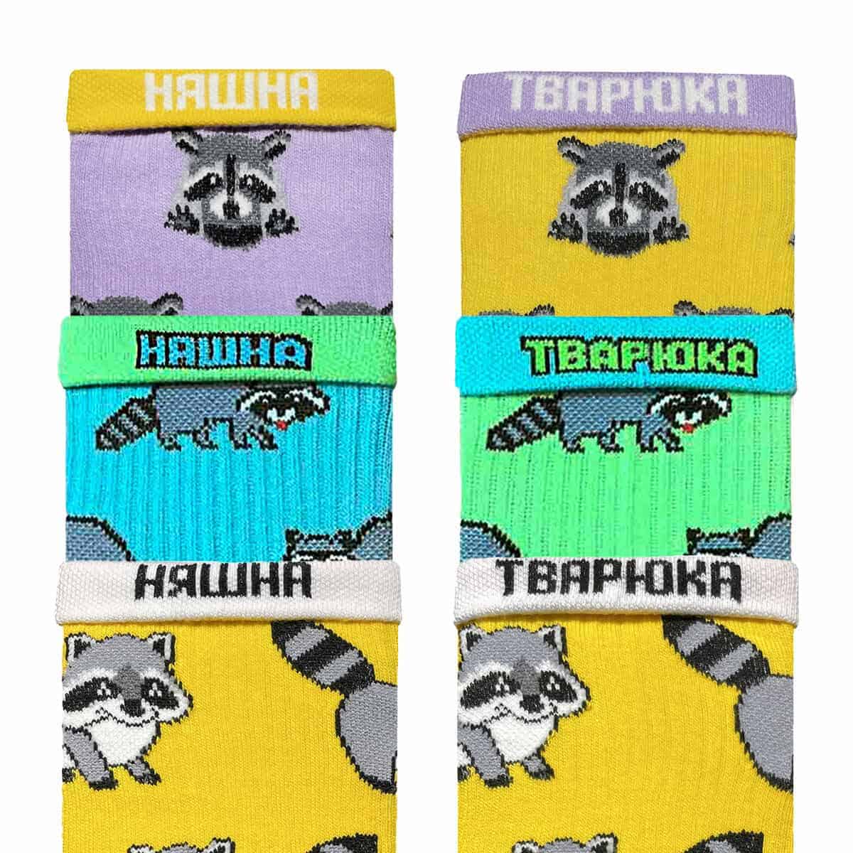 Подарунок “Єнотиковий” шкарпетки NOSKAR