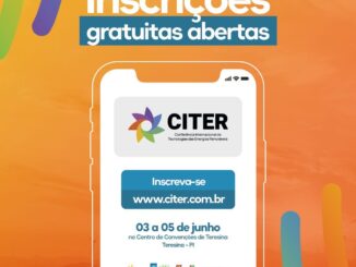 Inscrições gratuitas abertas para o evento CITER 2023, conferência internacional sobre tecnologias de energias renováveis, com inscrições pelo site www.citer.com.br.