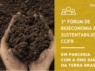 Solo de terra com mãos segurando, foco em sustentabilidade e conservação ambiental.