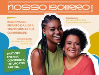 Mulheres do nosso bairro - revista de Empoderamento e Inclusão, destaque para Adriana Alves, vencedora do edital 2023, incentivando projetos sociais e transformação comunitária no ambiente local.
