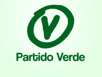 Partido Verde, logotipo verde do partido político ambientalista, símbolo de sustentabilidade.
