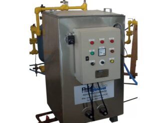 Sistema de tratamento de água industrial com controle de pressão e monitoramento de gases, ideal para processos sustentáveis e respeito ao meio ambiente.