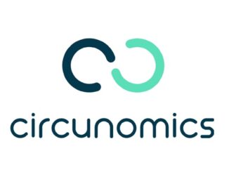 Círculos estilizados representando sustentabilidade, inovação e economia circular relacionadas ao meio ambiente e negócios ambientais na logo da Circunomics.