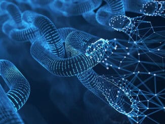 DNA molecular structure representation with digital network elements, emphasizing genetics, biotechnology, and scientific research for environmental and commercial applications.
