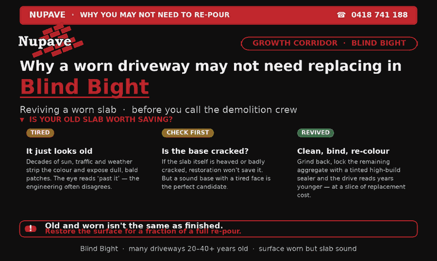 Nupave sealing — common problem and fix in Blind Bight